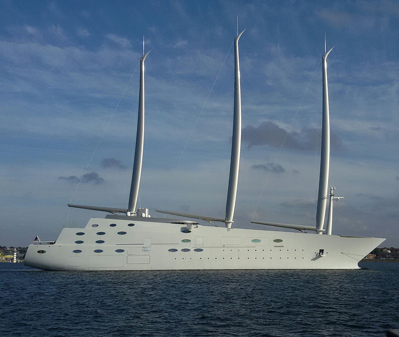 Superyacht representing luxury ocean transport